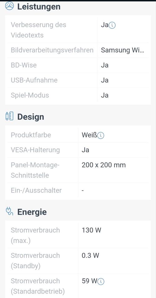 3D Samsung Smart TV UE40H6410, kristallweiß +Bose Companion 2 in Hildesheim