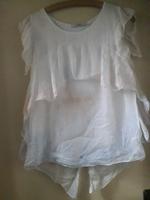 Bluse Lagenlook, weiß und Batik, Farbflecken original! Silk Gr L Sachsen - Wohlbach Vorschau