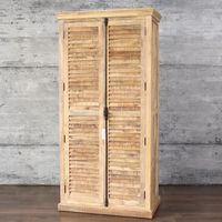 Kleiderschrank 100cm braun GUER Lamellenschrank Garderobe massiv Baden-Württemberg - Baindt Vorschau