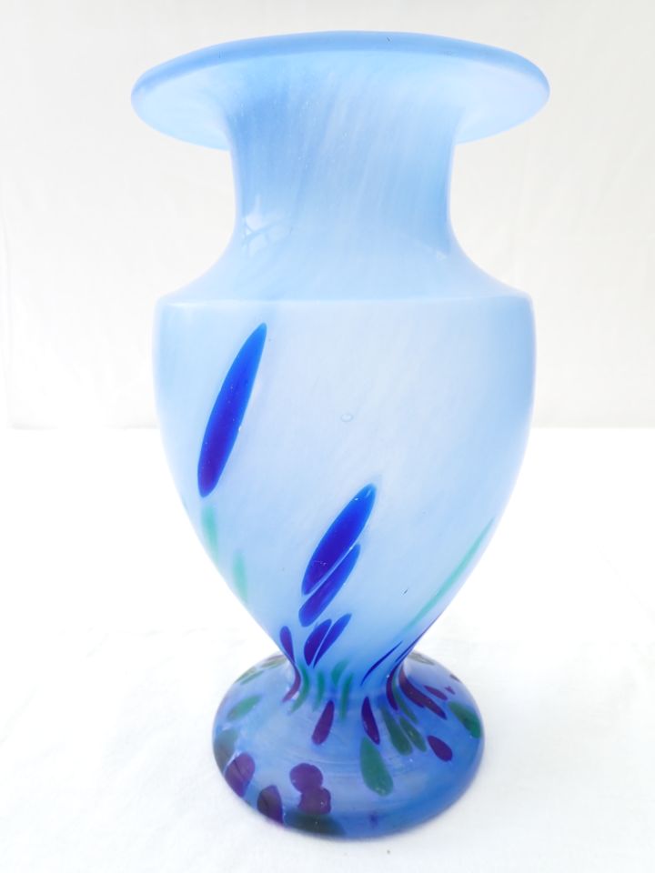 Flirt große Glas Vase "Bari" Pokalvase 26 cm Einschmelzungen OVP in Geldern