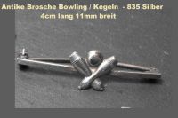 1 x Brosche Bowling / Kegeln 835 Silber 4cm lang 11mm breit Hessen - Roßdorf Vorschau