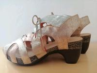 Damenschuhe Sandalen Absatz Think! Gr. 38 wie NEU metallic Bayern - Kulmain Vorschau