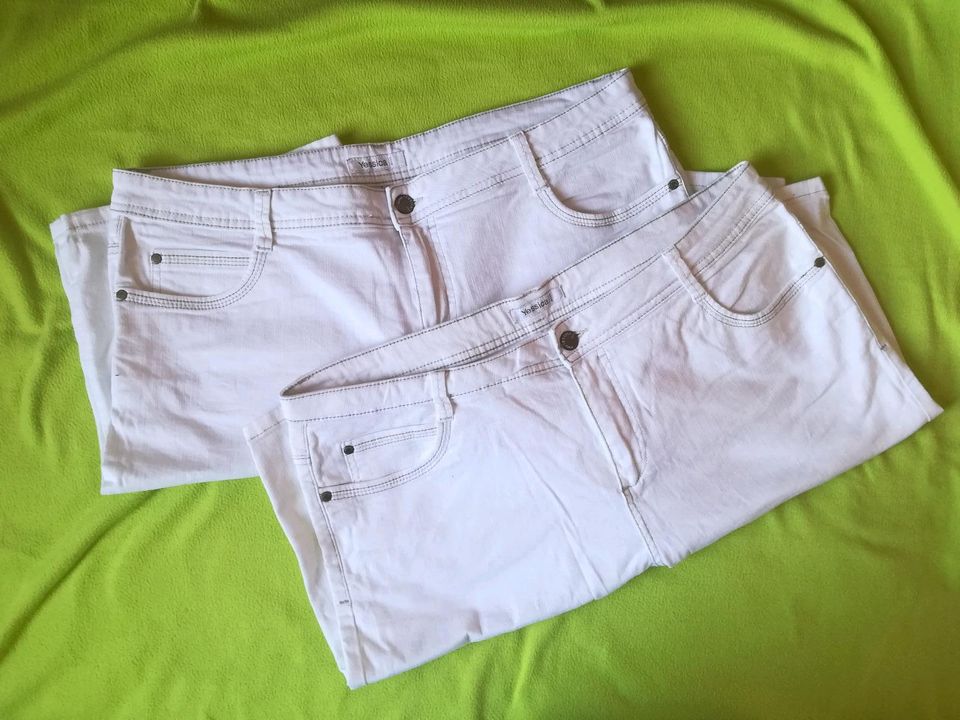 Zweierpaket Baumwollshorts weiß Größe 48 in Uelzen