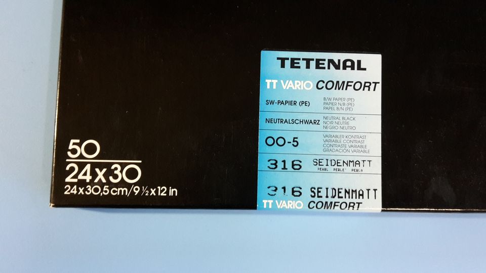 Vintage Fotopapier Tetenal TT Vario Comfort B/W 24x30 in Tuttlingen