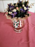 Pokal mit Blumenarrangement, Handarbeit, Willinger Glasmanufaktur Hessen - Wehrheim Vorschau