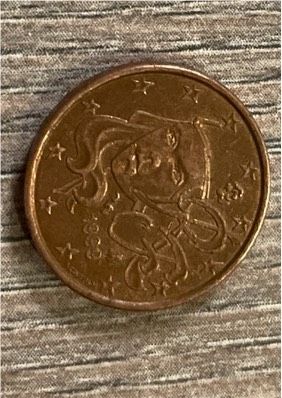 1 Cent Münze aus Frankreich von 1999 in Neustadt-Glewe