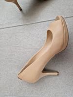 Guess High Heels Plateau – Gr. 38, Beige/Puder, Echtleder Bayern - Gröbenzell Vorschau