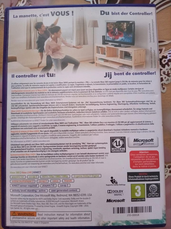 Xbox360 KINECT Adventure Spiel in Riedstadt