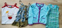 Strickjacke hellblau + 3x Top/Shirts 122/128 Toplino Sachsen-Anhalt - Magdeburg Vorschau