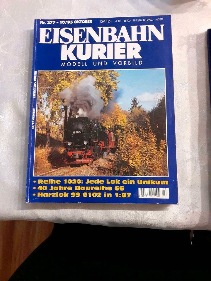 Eisenbahn Kurier Jahrgänge 2018-2019 u. 10/95-08/96 in Jena