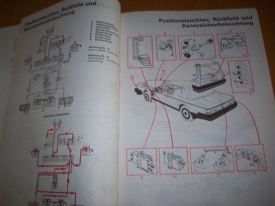 Volvo 240 242 244 245 Werkstatthandbuch Schaltpläne 1987 in Ottweiler