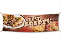 Crepes Banner 2,50Meter Breit x 0,75M Hoch Angebot 45€ Nordrhein-Westfalen - Hamm Vorschau