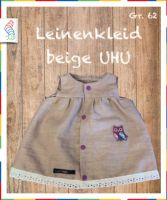 Aktionspreis! Unikat handmade Leinen Kleid 62 beige Uhu Nordrhein-Westfalen - Neuss Vorschau