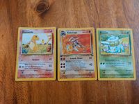 Pokemon Sammelkarten 1st Edition Bisasam, Glumanda, Kabutops Bayern - Regensburg Vorschau