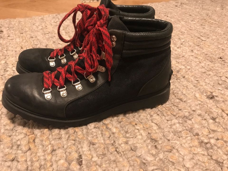 Sorel Damen Schuhe Boots Stiefel zum schnüren 41 schwarz Leder in Heidelberg