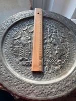Altes edles Metall-Tablett/Teller rund Orient-Relief Kunsthandw Berlin - Wilmersdorf Vorschau