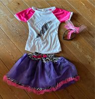 Verkleidung Rock Shirt Haarreif Lila/Pink/Zebra Girl Girlie Niedersachsen - Nordhorn Vorschau