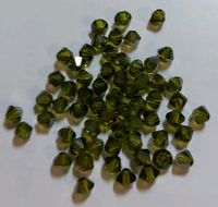 3 Tüten Swarovski ® Kristalle 4mm Doppelkegel olive grün Schimmer Niedersachsen - Bockenem Vorschau