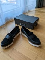 Schwarz weiß Flats Slipper Loafer Sneaker 40 Leder Zign NEU Berlin - Wilmersdorf Vorschau