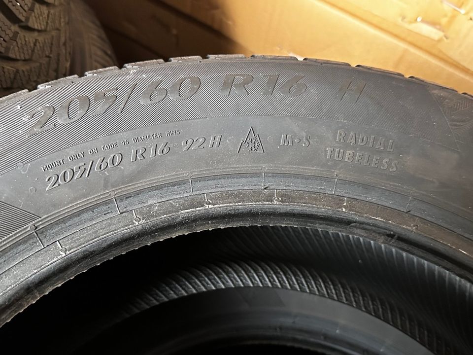 2 Matador Nordicca M+S 205/60 R16 92H Win­ter­rei­fen Profil 7mm in Gera