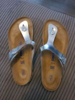 Birkenstock Zehentrenner Silber Weichbettung, 41 Wuppertal - Vohwinkel Vorschau