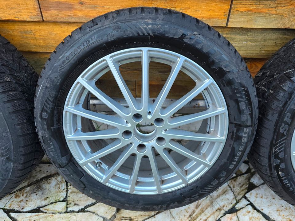 4x 18 Zoll Mercedes Winterräder GLA X156 + 215/55R18 Dunlop in Kiel