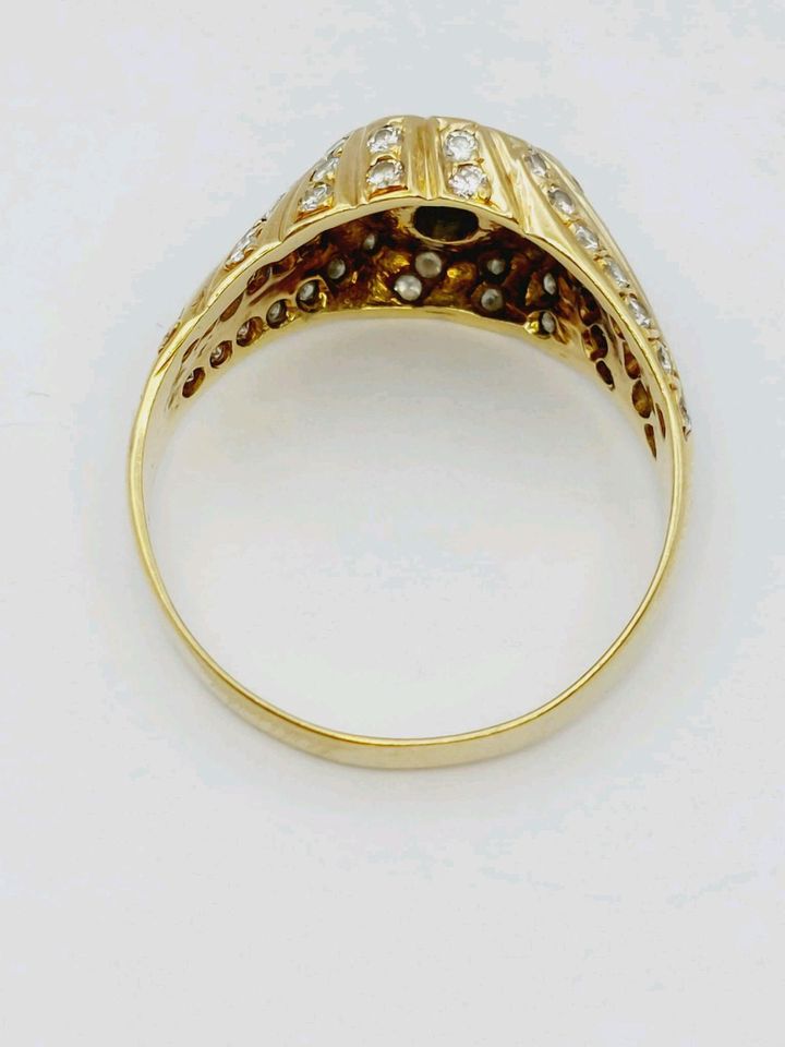 Ring/ Smaragd/ 1,64 ct Brillanten/ Gold 585/ Farbstein grün/ 525 in Quickborn