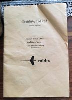 Robbe Modellbau Original Preisliste II-1963 Bayern - Baar-Ebenhausen Vorschau