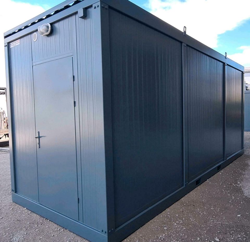 ❗❗ SONDERANGEBOT - NUR FÜR KURZE ZEIT ❗❗ Lagercontainer (vollisoliert) - 6,00 x 2,40 x 2,70 Meter - Containerlager Materialcontainer Depot Aufbewahrung Einlagerung Garage Mobiler Lagerplatz Lagerbox in Brunnen