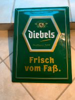 Werbeschild DIEBELS frisch vom Faß aus meiner Keller Bar Saarland - Schmelz Vorschau