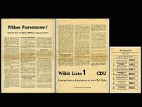 Landtagswahl Rheinland-Pfalz 1955 – CDU-Flugblatt, Stimmzettel Rheinland-Pfalz - Bad Dürkheim Vorschau