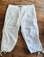 coole 3/4 weiße Hose YAYA leicht Sommer Biesen Sommer must have Hessen - Steinau an der Straße Vorschau
