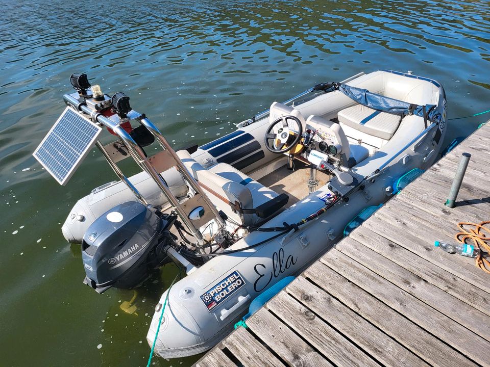 Festrumpf Schlauchboot Pichel Bolero mit Trailer - Führerscheinfr in Unterwellenborn