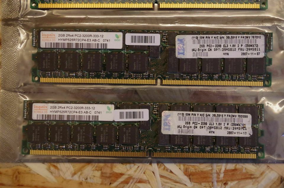 Arbeitsspeicher ECC RAM diverse Riegel DDR2 512MB 1GB 2GB Server in Baunach