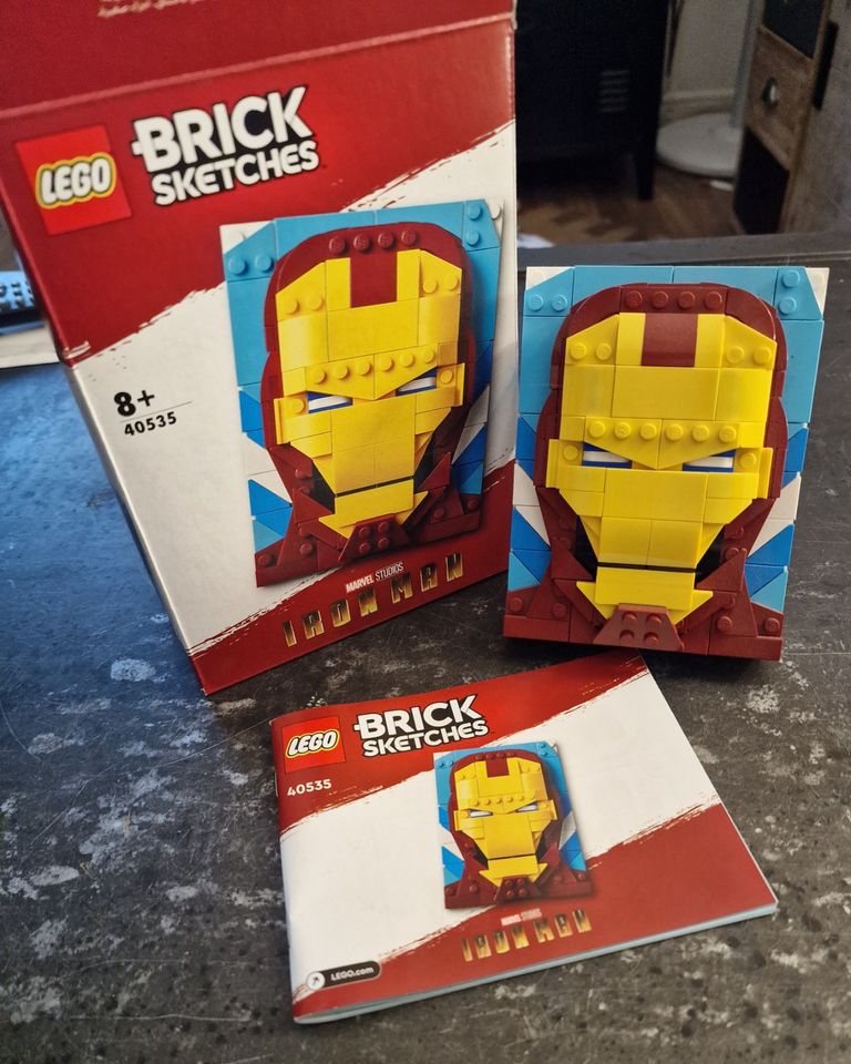 Lego Brick Sketches 40428 40535 40456 Joker Micky Iron Man in Schönefeld