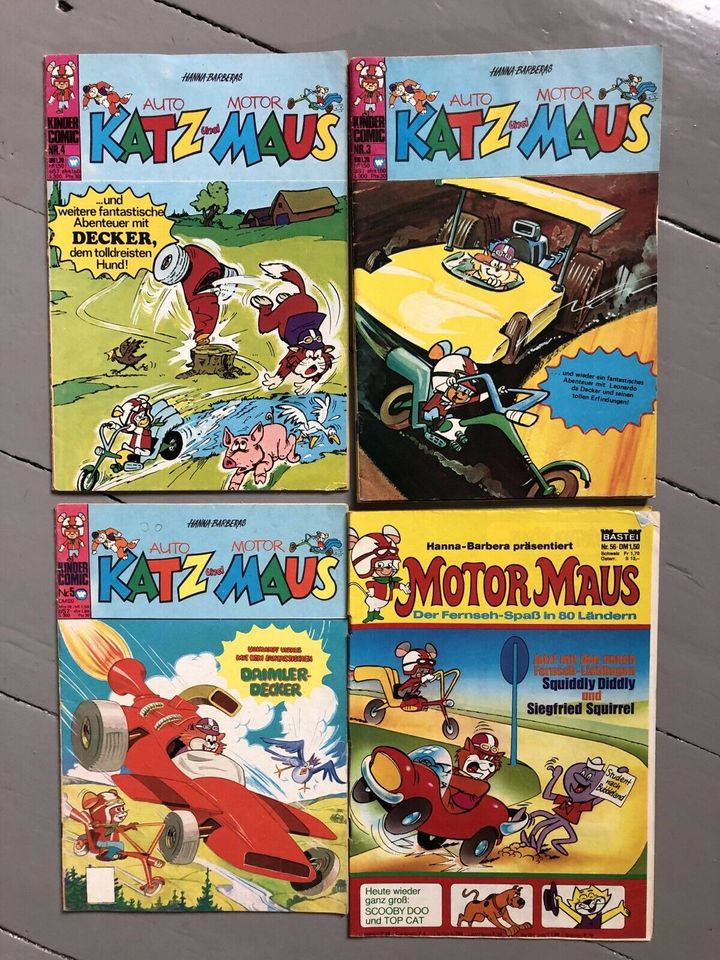 Alte Comics 70er Donald Duck Yogi Bär Katz Maus Motor Maus in Mönchengladbach