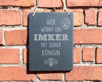 SCHIEFERTAFEL "HIER WOHNT EIN IMKER" 20X25CM BIENEN HONIG Thüringen - Sonneberg Vorschau