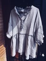 Graue Musselinbluse Wiya Onesize Neu Niedersachsen - Freren Vorschau