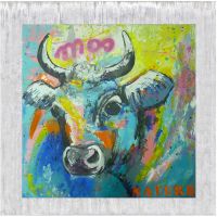 Original Bild Acryl Gemälde Kuh Cow Rind Kälbchen Graffiti Nordrhein-Westfalen - Porta Westfalica Vorschau