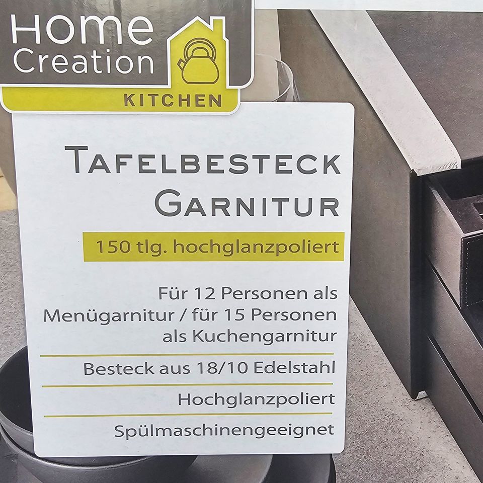 Home Creation Kitchen Tafelbesteck Garnitur ✨ 150 tlg. ✨ NEU in Kiel