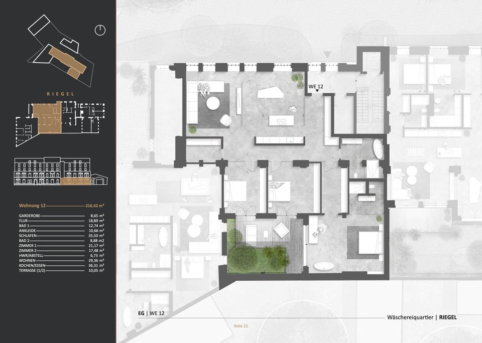 Dörnbergstraße: Luxuriös, authentisch und einzigartig. 4 Zimmer-Luxus-Wohnung mit privatem Innenhof in Kassel