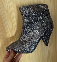 Neu glitzer Absatzschuhe Stiefeletten Stiefel Damen Sachsen - Lohmen Vorschau