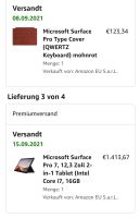 Microsoft Surface 7 Pro mit vielen extras Baden-Württemberg - Fellbach Vorschau