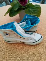 Converse  Chucks sample weiss blau rar Gr.5 kaum getragen Nordrhein-Westfalen - Jüchen Vorschau