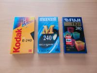 16€ NEU 3x VHS VIDEO LEERKASSETTEN; Kodak, Maxell, Fuji 240 Min. Bayern - Karlshuld Vorschau