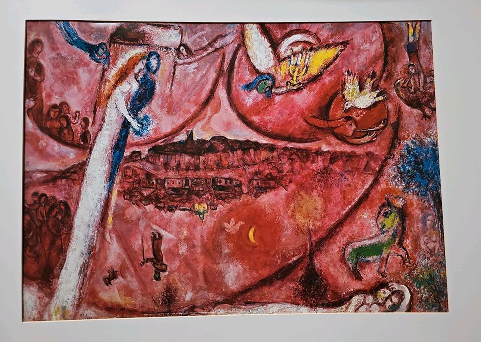 Bild Gemälde von Marc Chagall Photodruck alt Maler berühmt Poster in Klipphausen