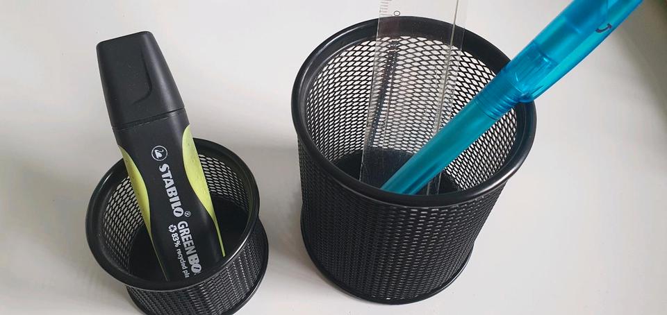 Schreibtischset von techo, 7-teilig, schwarz, wie neu in Hannover