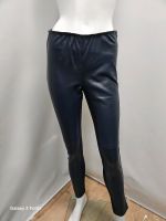 Echtleder Leggins Alba Moda Gr.36 Marineblau Vordere Seite Leder Bayern - Nürnberg (Mittelfr) Vorschau