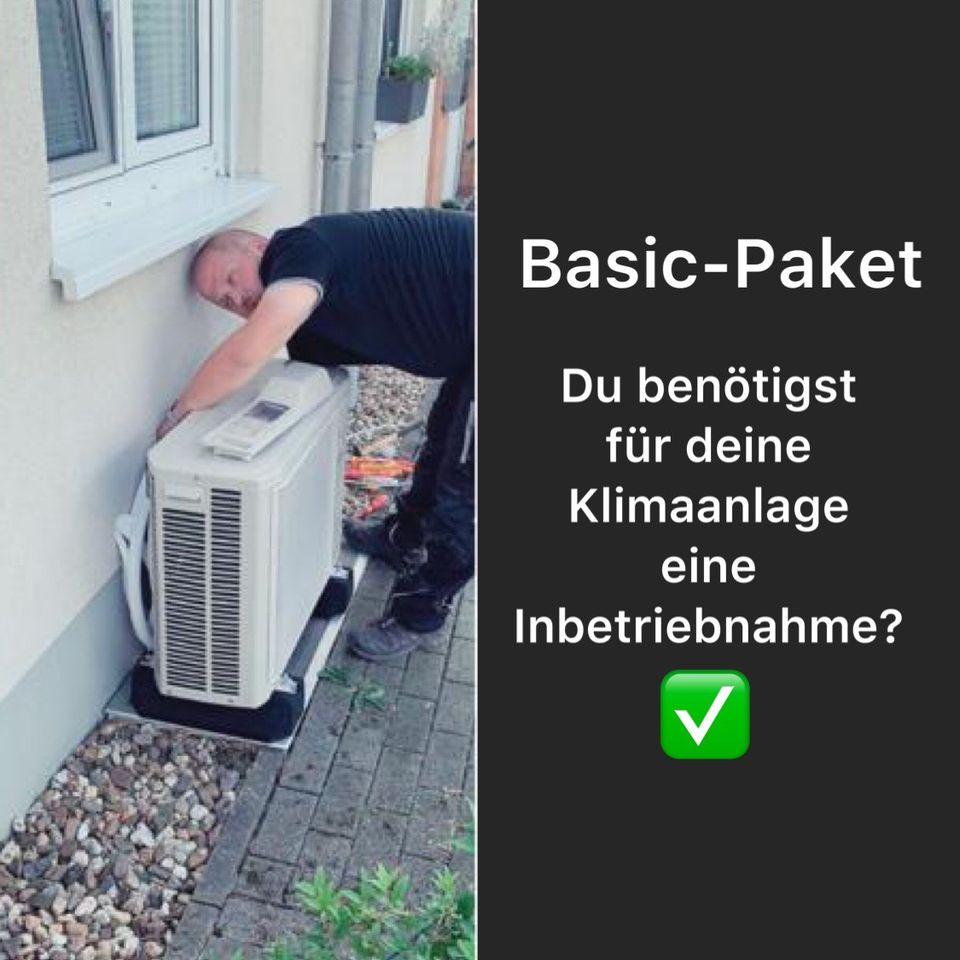 Basic-Paket fachmännische Inbetriebnahme deiner  Klimaanlage in Sankt Augustin