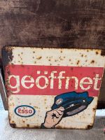 Esso Tankstellen Schild geöffnet original Vintage Bayern - Grafing bei München Vorschau
